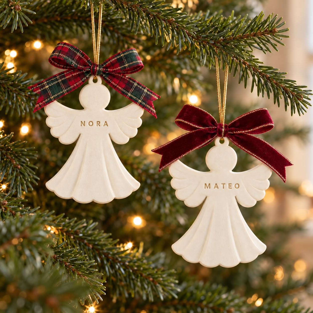 Ángel de Navidad con Nombre